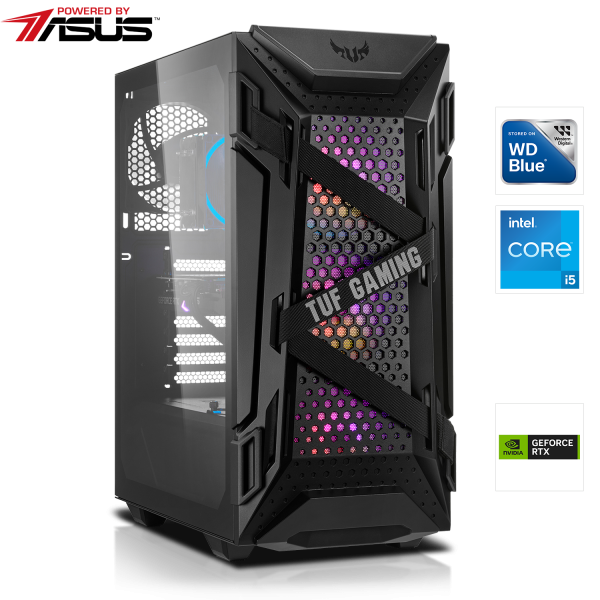 PC GAMER | Intel Core i5-13600KF 14x3.50GHz | 16Go DDR5 | RTX 4060 8Go DLSS 3 |1To M.2 SSD - Powered by ASUS