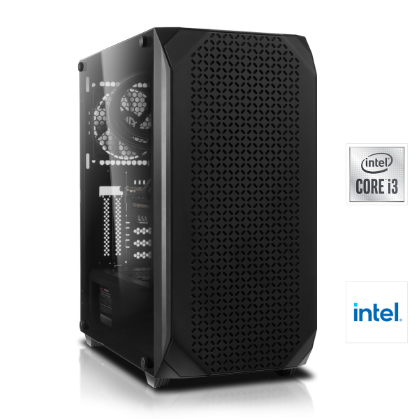 PC DE BUREAU | Intel Core i3-10100 4x3.60GHz | 16Go DDR4 | Intel UHD Graphique | 512Go M.2 SSD