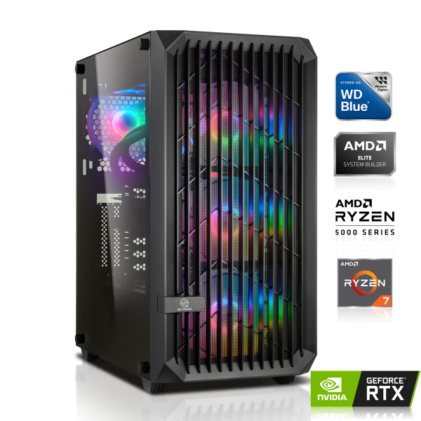 PC GAMER | AMD Ryzen 7 5800X 8x3.80GHz | 16Go DDR4 | RTX 4070 12Go DLSS 3 | 1To M.2 SSD
