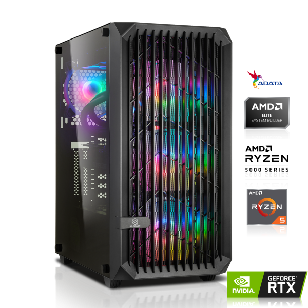 PC GAMER | AMD Ryzen 5 5600 6x3.50GHz | 16Go DDR4 | RTX 4060 Ti 8Go DLSS 3 | 512Go M.2 SSD