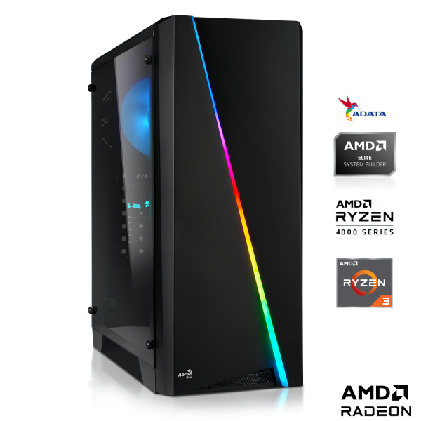 PC GAMER | AMD Ryzen 3 4100 4x3.80GHz | 16Go DDR4 | RX 6400 4Go | 512Go M.2 SSD