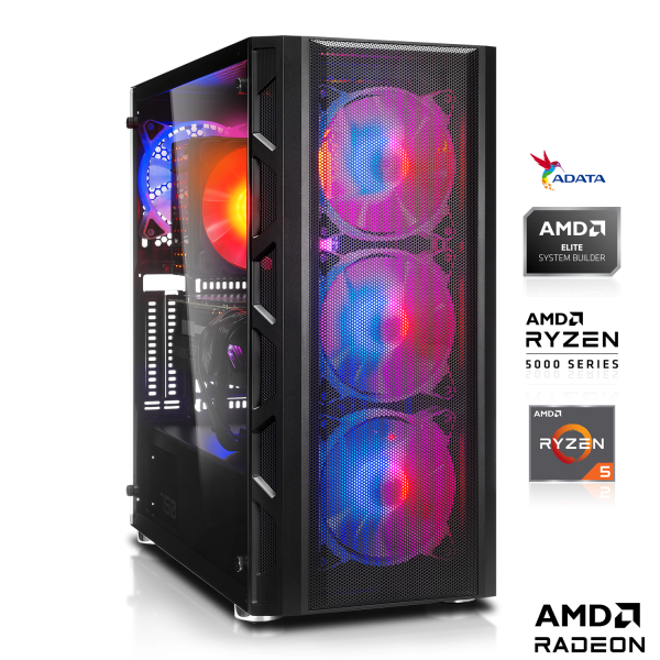 PC GAMER | AMD Ryzen 5 5500 6x3.60GHz | 16Go DDR4 | RX 6600 8Go | 512Go M.2 SSD