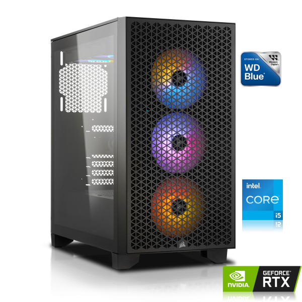 PC GAMER | Intel Core i5-12400F 6x2.50GHz | 16Go DDR4 | RTX 4060 Ti 16Go DLSS 3 | 1To M.2 SSD