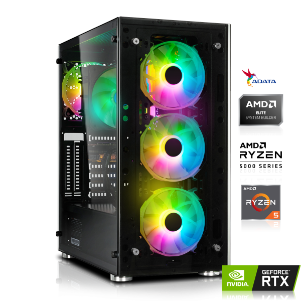PC GAMER | AMD Ryzen 5 5600 6x3.50GHz | 16Go DDR4 | RTX 4060 8Go DLSS 3 | 512Go M.2 SSD