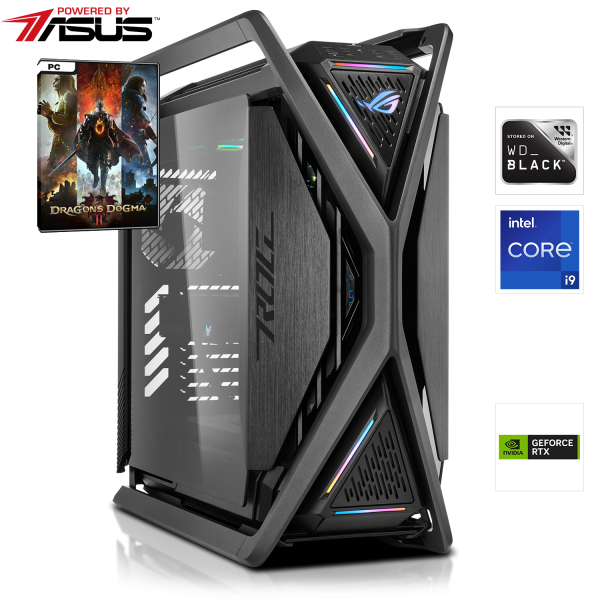 PC GAMER HIGH END | Intel Core i9-14900KS 24x3.20GHz | 128Go DDR5 | RTX 4090 24Go DLSS 3 | 6To M.2 SSD - Powered by ASUS
