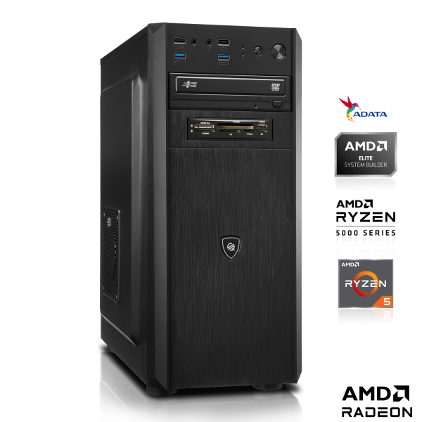 PC DE BUREAU | AMD Ryzen 5 5600G 6x3.90GHz | 16Go DDR4 | Radeon Graphique | 512Go M.2 SSD