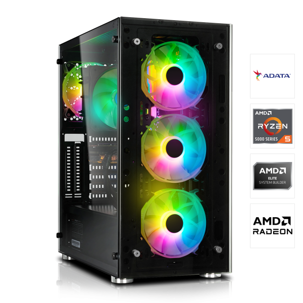 PC GAMER | AMD Ryzen 5 5500 6x3.60GHz | 16Go DDR4 | RX 7600 XT 16Go | 512Go M.2 SSD