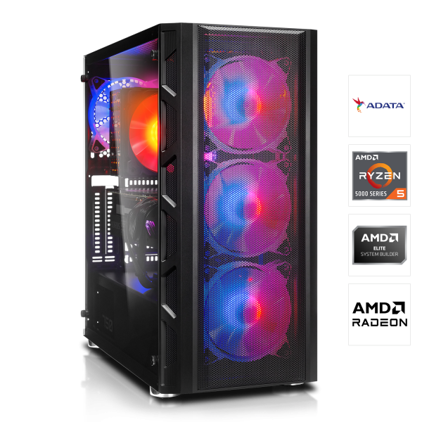 PC GAMER | AMD Ryzen 5 5500 6x3.60GHz | 16Go DDR4 | RX 6650 XT 8Go | 512Go M.2 SSD