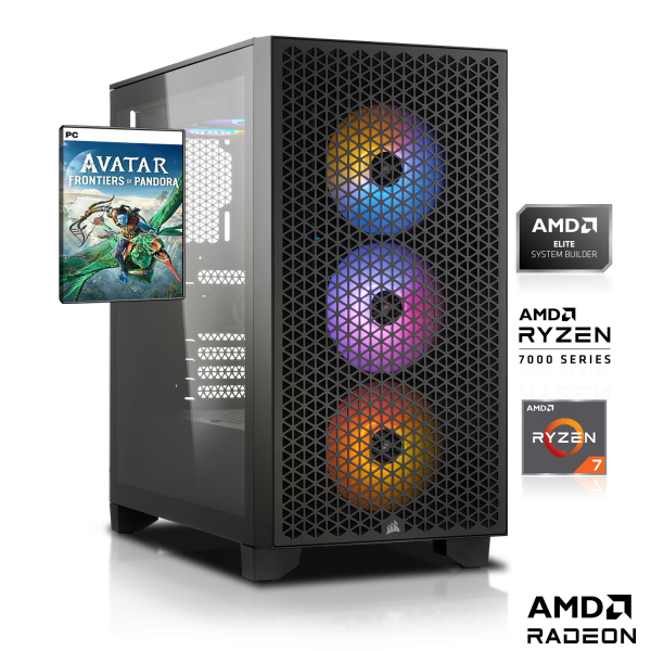 CHW Prime AMD | AMD Ryzen 7 7800X3D 8x4.20GHz | 32Go DDR5 | RX 7900 XT 20Go | 2To M.2 SSD