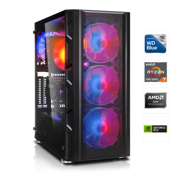 PC GAMER HIGH END | AMD Ryzen 7 7800X3D 8x4.20GHz | 32Go DDR5 | RTX 4070 Ti 12Go DLSS 3 | 1To M.2 SSD