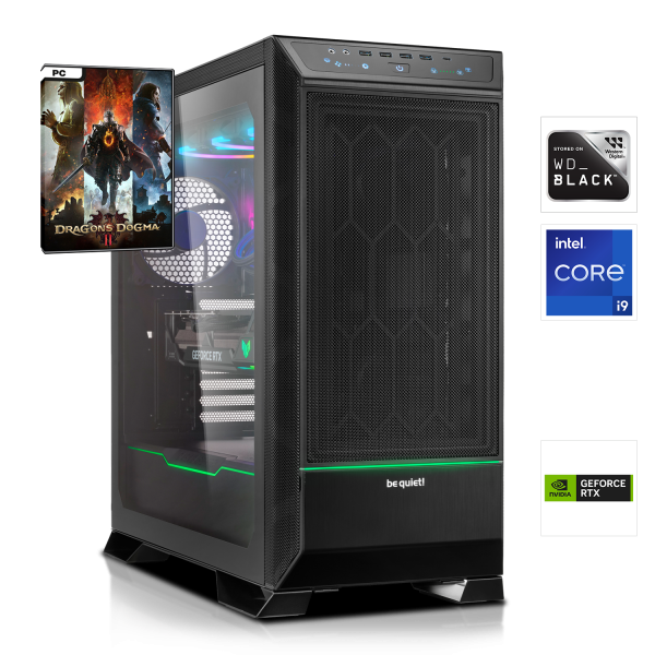 BE QUIET! PC GAMER HIGH END SILENCIEUX | Intel Core i9-14900KS 24x3.20GHz | 128Go DDR5 | RTX 4090 24Go DLSS 3 | 6To M.2 SSD