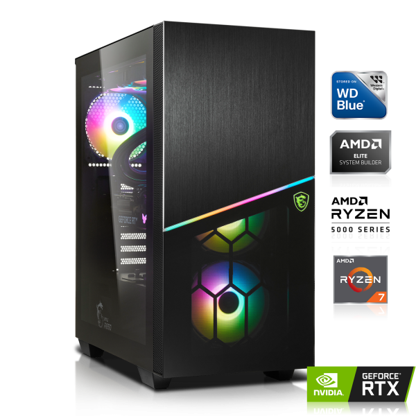PC GAMER | AMD Ryzen 7 5800X 8x3.80GHz | 16Go DDR4 | RTX 4070 Ti 12Go DLSS 3 | 1To M.2 SSD